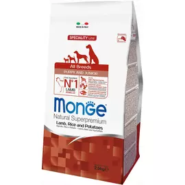 Корм для собак Monge Dog Speciality Adult Ягненок, Рис и Картофель 2,5 кг