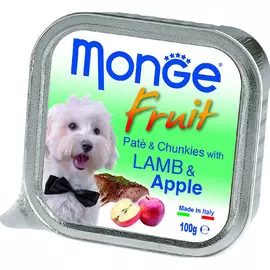 Корм для собак Monge Fruit Ягненок и яблоко 100 г