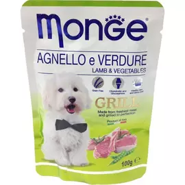 Корм для собак Monge Grill Pouch Ягненок и овощи 100 г