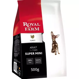 Корм для собак Royal Farm Adult Super Mini Индейка 500 г