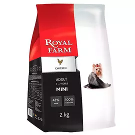 Корм для собак Royal Farm для мелких пород, курица 2 кг