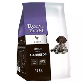 Корм для собак Royal Farm для пожилых, курица 12 кг