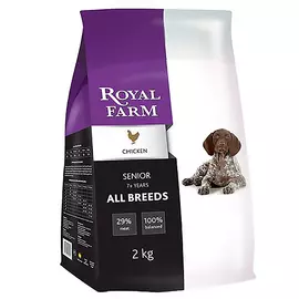 Корм для собак Royal Farm для пожилых, курица 2 кг