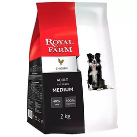 Корм для собак Royal Farm для средних пород, курица 2 кг