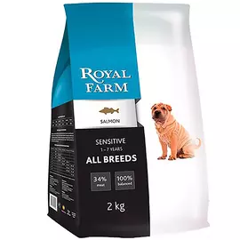 Корм для собак Royal Farm сенситив, лосось 2 кг