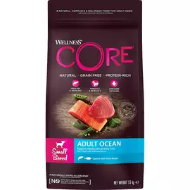 Корм для собак Wellness CORE Ocean Для мелких пород, лосось с тунцом 1,5 кг