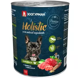 Корм для собак Зоогурман Цыплёнок с горошком и шпинатом 350 г