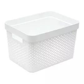 Коробка Curver перфорированная 17 л белая