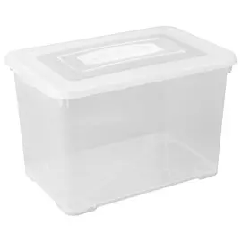 Коробка Curver с крышкой 65 л прозрачная