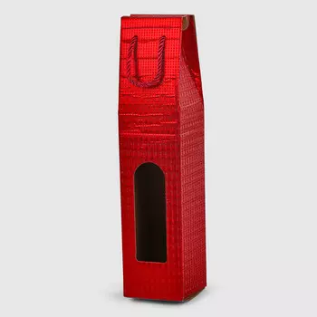 Коробка для бутылки Due Esse Christmas красная