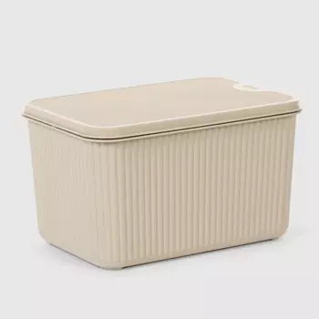 Коробка для хранения Jaypee Home бежевая 21,5х15х12 см