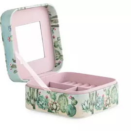 Коробочка для украшений Glasar 14x14x7см голубая