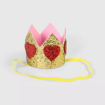 Корона на резинке Long Cheng Yiwu City золотисто-красная