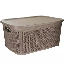 Корзина Akay с крышкой Jute 2,5л 21х14,5х10,2 см коричневая