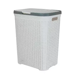 Корзина Артлайн для белья с крышкой 60 л