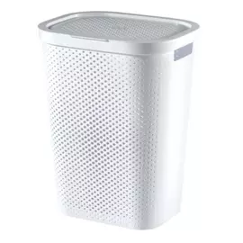 Корзина Curver для белья белая с перфорацией, 60 л
