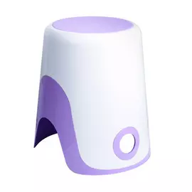 Корзина-стул для белья 2в1 Fixsen Wendy, 26 л, цвет бело-фиолетовый, выдерживаемый вес до 125 кг