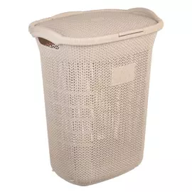 Корзина для белья 65 л Violet Виолетта каппучино