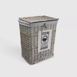Корзина для белья Mercury 45x33x56 см серая