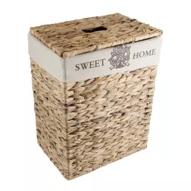 Корзина для белья с крышкой Tony-bridge крупной плеткой 44х33х56