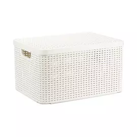 Корзина для хранения Curver L с крышкой Light-Brown