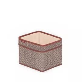 Корзина для хранения с ручкой бежевая 18х15х15 Casy home