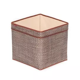 Корзина для хранения с ручкой бежевая 25х25х25 Casy home