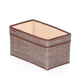 Корзина для хранения с ручкой бежевая 28х15х15 Casy home