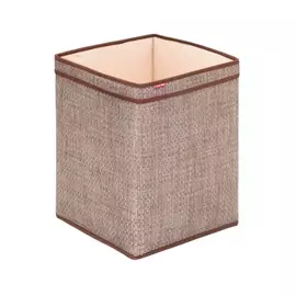 Корзина для хранения с ручкой бежевая 32х32х41 Casy home