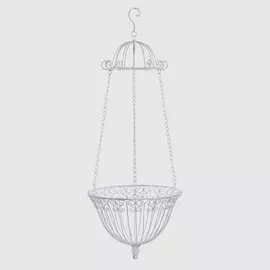 Корзина подвесная металлическая Anxi jiacheng Белый 26х74х26см