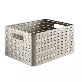 Корзина Rotho country a4 бежевая 18л