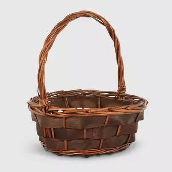 Корзинка Anui Home декоративная из ивы l, D36хh14х38хd26.5см