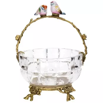 Корзиночка с птичками Glasar 20х18х26 см