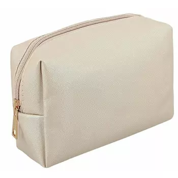 Косметичка Lady Pink из экокожи бежевая 17х9х13 см