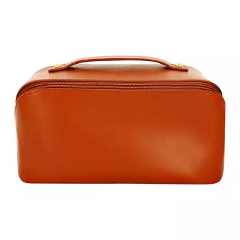 Косметичка Lady Pink коричневая 23,5х10,5х11 см