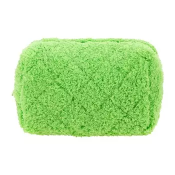 Косметичка Lady Pink плюшевая зелёная 22,3х7,8х22,1 см