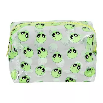 Косметичка Lady Pink прозрачная с принтом 19,6х11,4х12 см