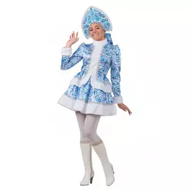 Костюм Батик Снегурочка гжель 44