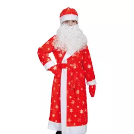 Костюм детский Карнавалофф Дед Мороз плюш