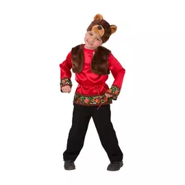 Костюм карнавальный Батик Мишка Захарка 28 размер