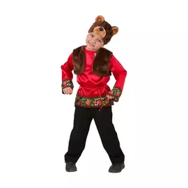 Костюм карнавальный Батик Мишка Захарка 32 размер