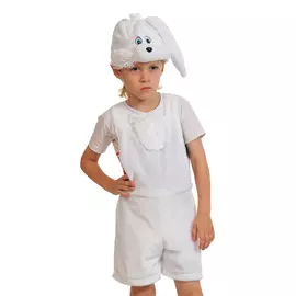 Костюм карнавальный Карнавалофф Зайчик белый