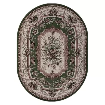 Ковер Merinos Gavana 100х200 green oval 5439