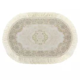 Ковёр 0.50х0.80 исфахан 8005 беж овал Ковровые галереи