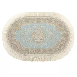 Ковёр 0.50х0.80 исфахан 8005 блю овал Ковровые галереи