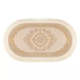 Ковёр 0.60х1.10 исфахан 8001 беж овал Ковровые галереи