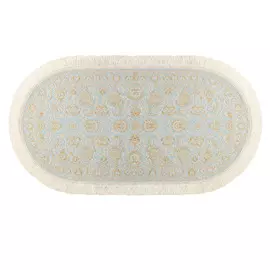 Ковёр 0.70х1.40 исфахан 8002 блю овал Ковровые галереи