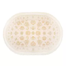 Ковёр 1.00х1.50 исфахан 8002 беж овал Ковровые галереи