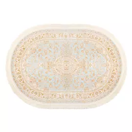 Ковёр 1.00х1.50 исфахан 8004 блю овал Ковровые галереи