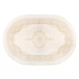 Ковёр 1.00х1.50 исфахан 8005 беж овал Ковровые галереи